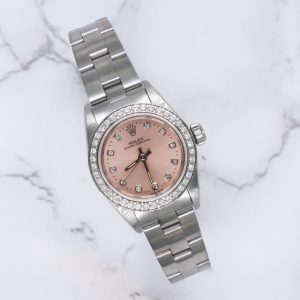 BARGAIN Rolex Ladies 26mm With PINK Diamond Dial and Bezel.