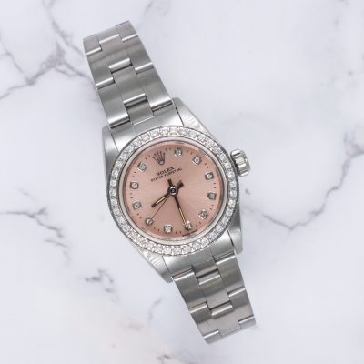 BARGAIN Rolex Ladies 26mm With PINK Diamond Dial and Bezel.