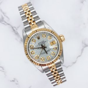 Rolex Datejust 26mm Steel & Gold Jubilee Diamond Dial - Box and Papers