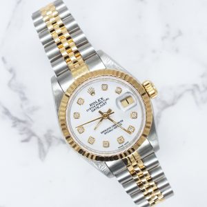 Rolex Datejust Ladies 26mm with Special White Diamond Dial – BOX & PAPERS